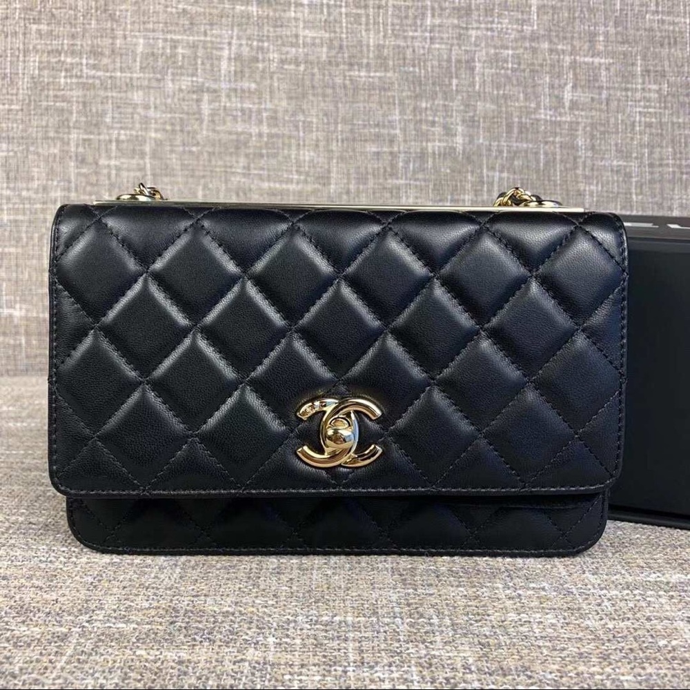 Chanel Quilted Lambskin Trendy WOC - authentic